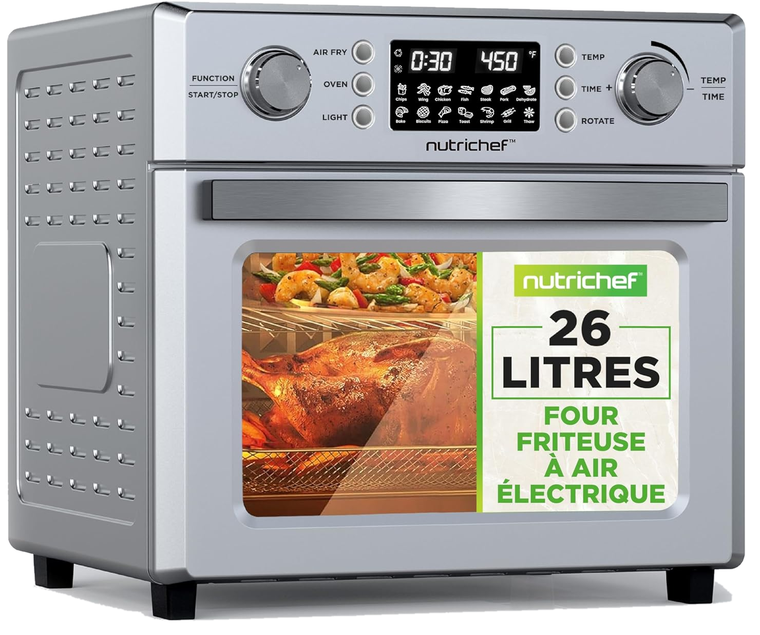 NutriChef 26L Air Fryer Oven