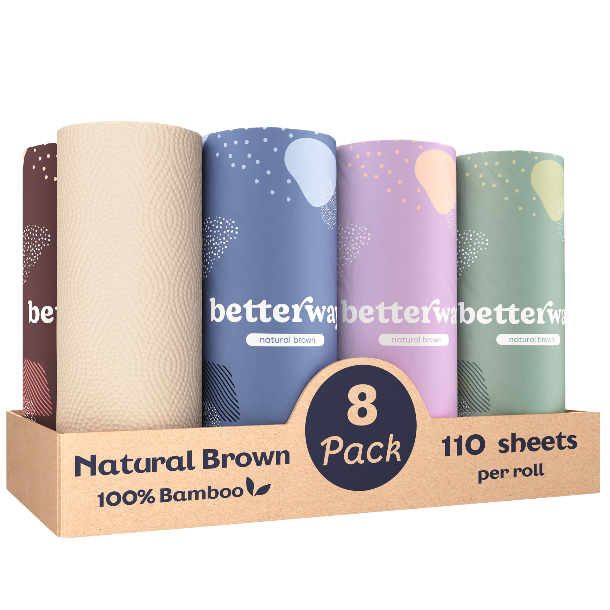 Betterway Bamboo Natural Brown Paper Towels
