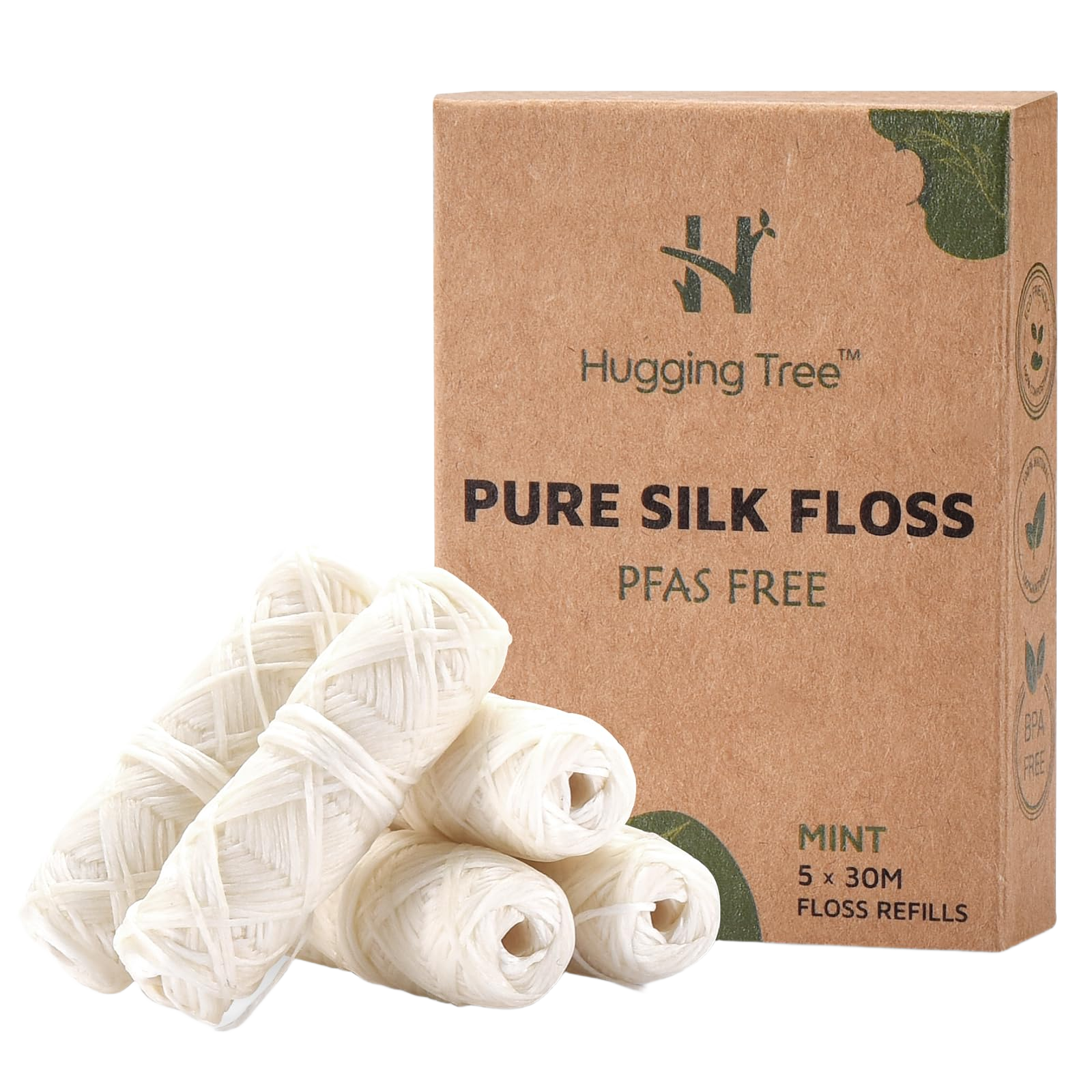 Hugging Tree Natural Silk Dental Floss Refills