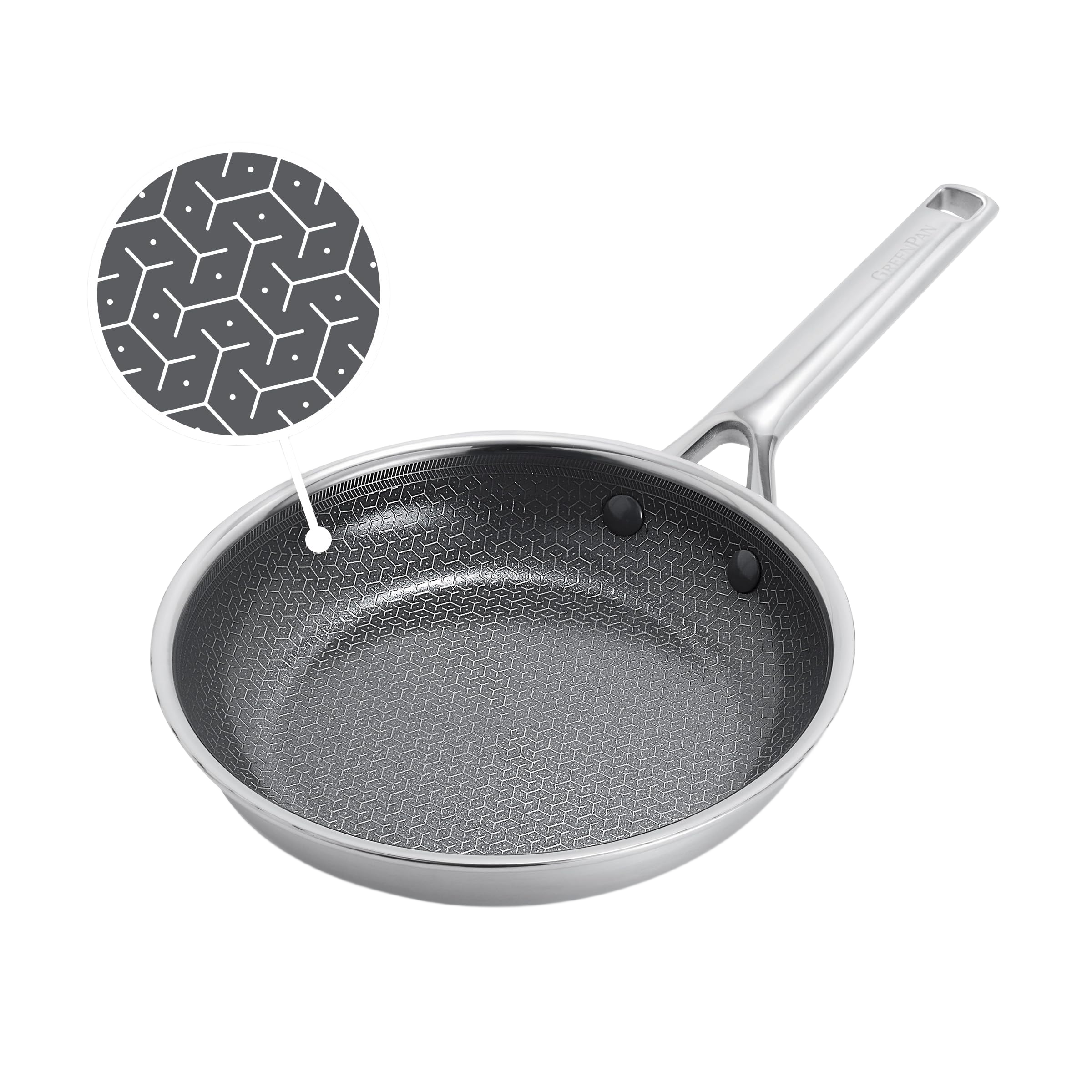 GreenPan Hybrid 8” Nonstick Stainless Steel Frying Pan
