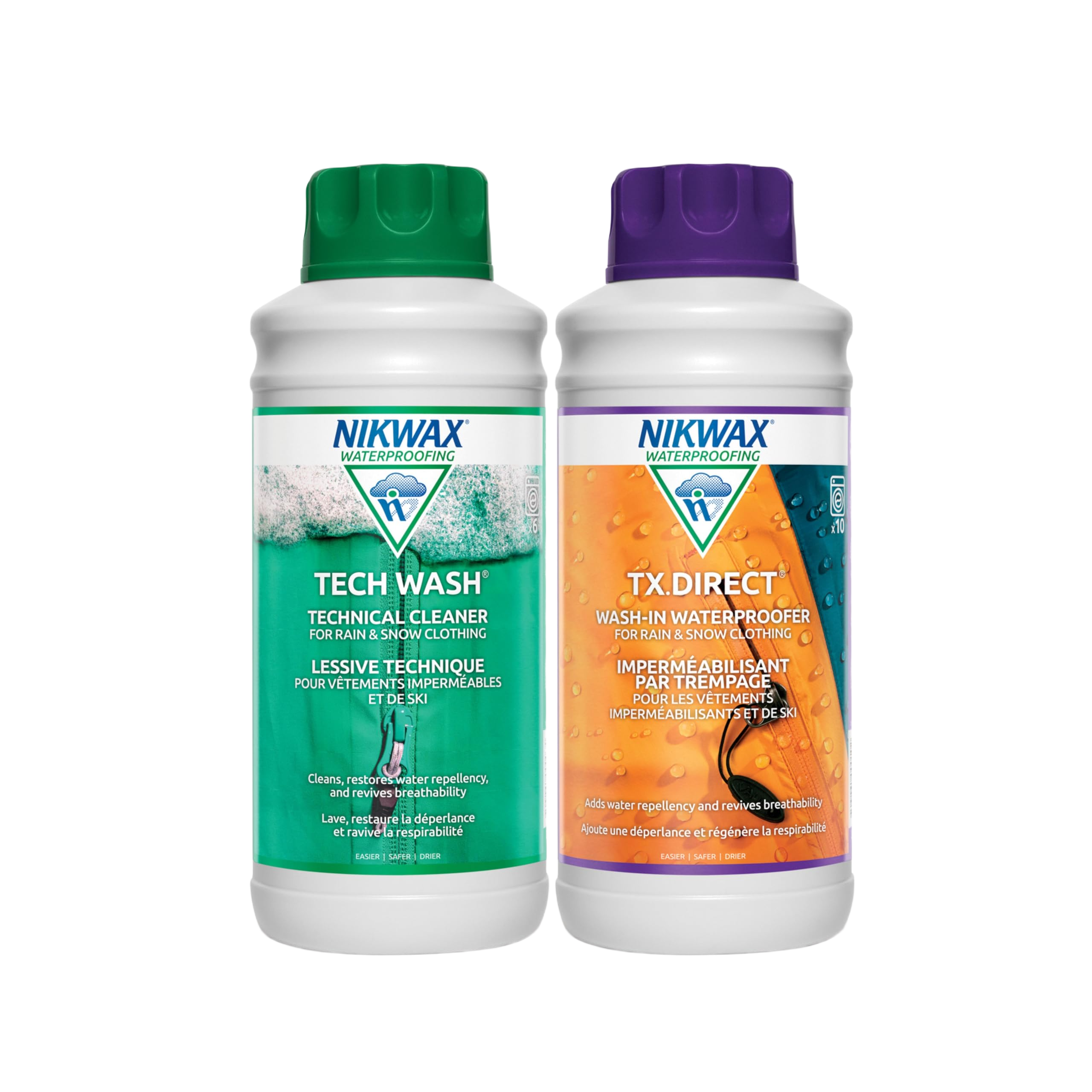 Nikwax Hardshell Cleaning & Waterproofing Duo-Pack