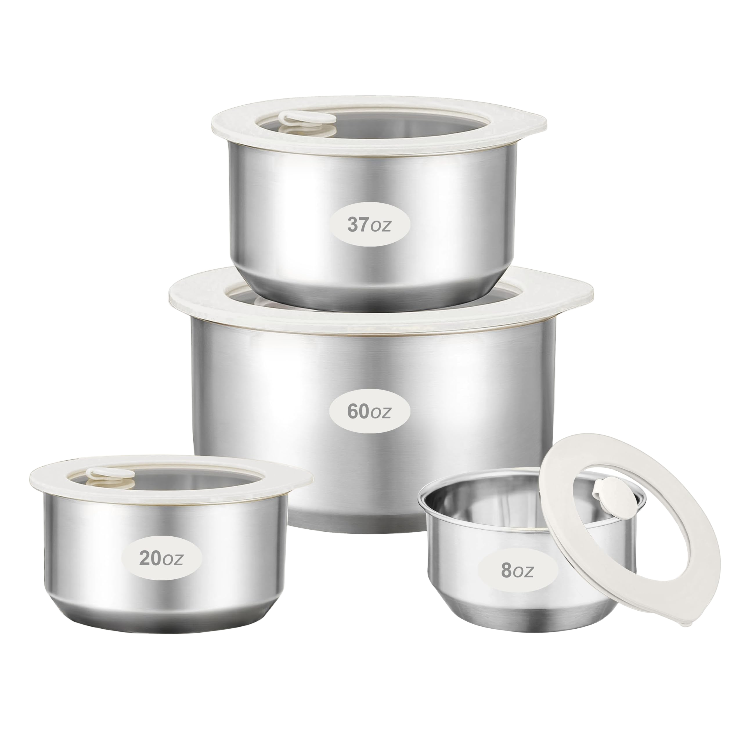 Urban Green Stainless Steel Food Containers with Glass Lid