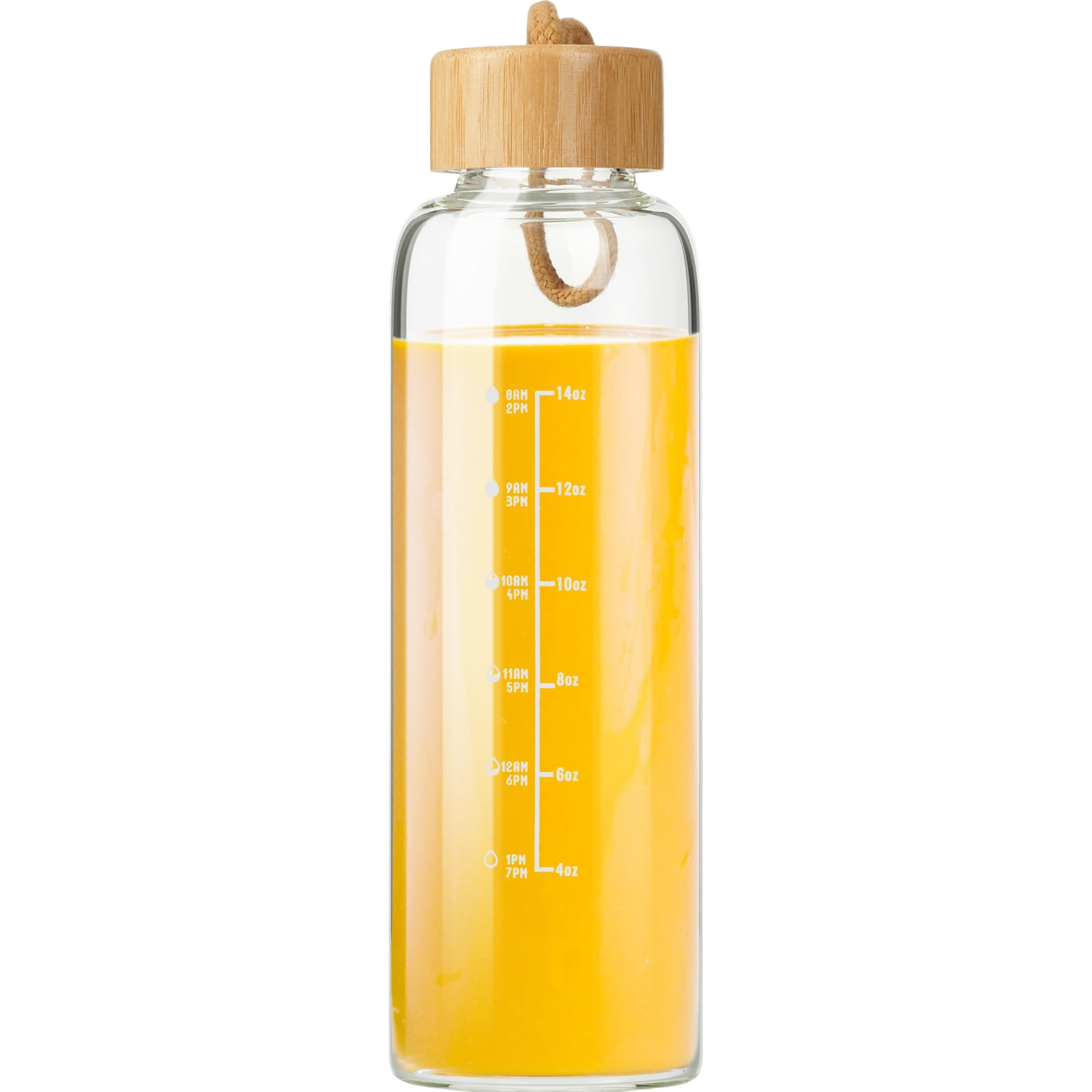 Doseno Glass Bottles with Lids and Time Marker