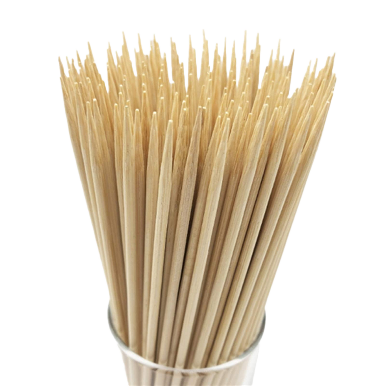 HOPELF 6" Natural Bamboo Skewers for BBQ，Appetiser，Fruit，Cocktail，Kabob，Chocolate Fountain，Grilli