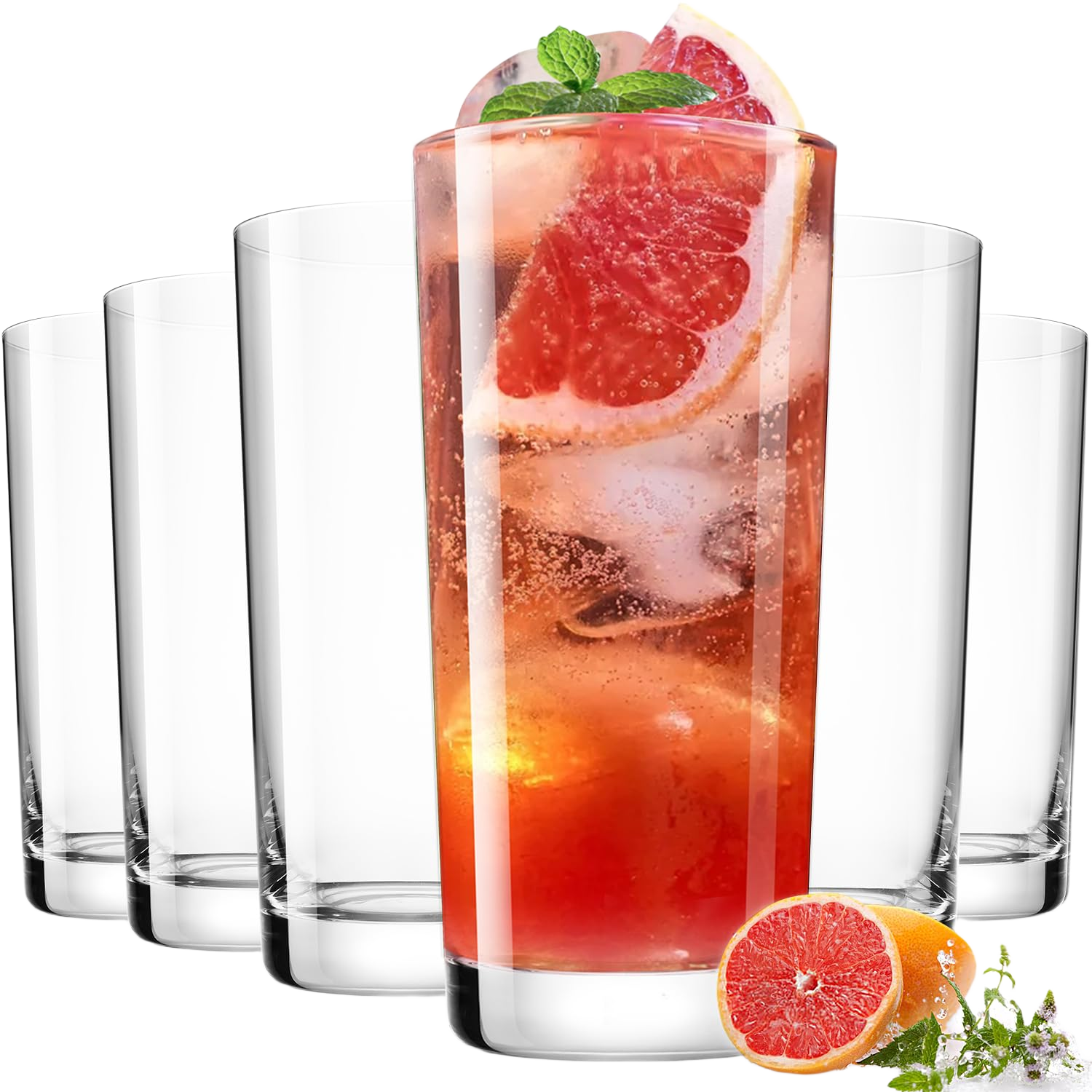 LUNA & MANTHA Drinking Water Glasses Set
