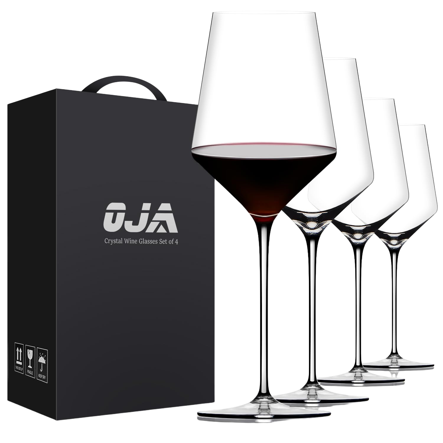 OJA Red Wine Glasses Set of 4