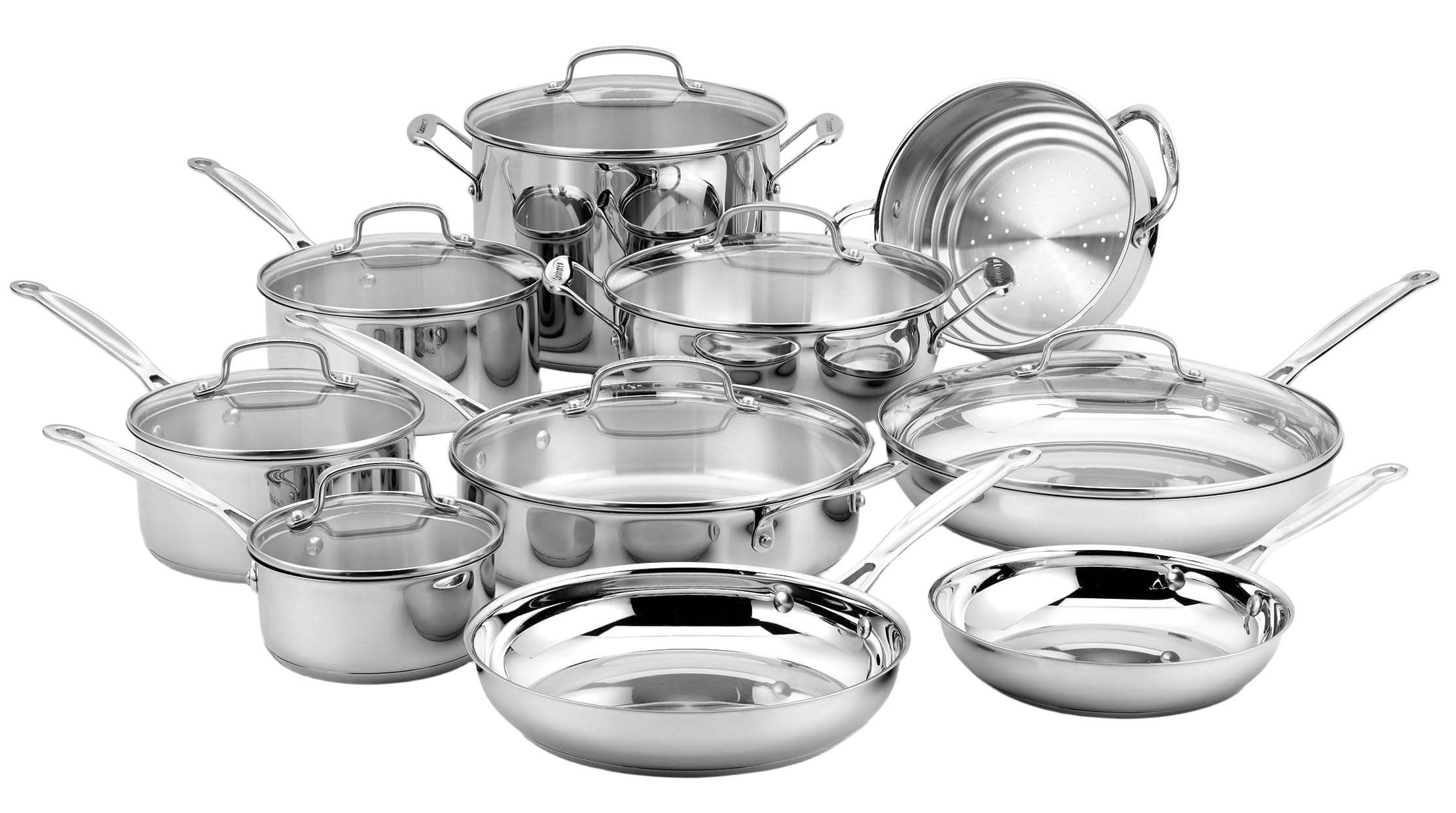 Cuisinart 17-Piece Stainless Steel Cookware Set