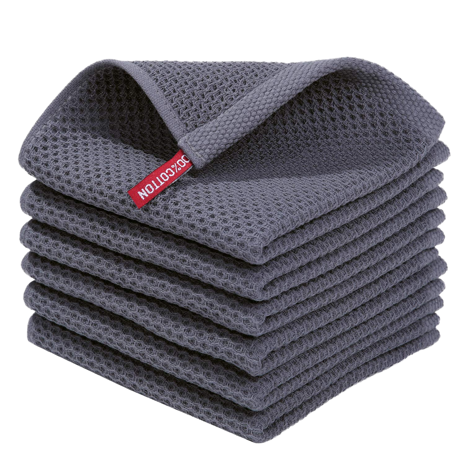 Homaxy 100% Cotton Waffle Weave Kitchen Dish Cloths
