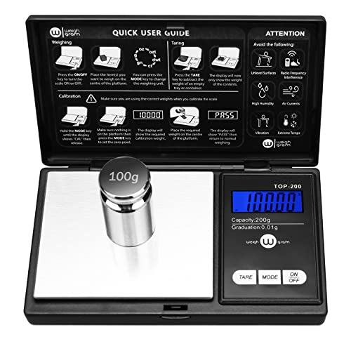 Weigh Gram 200g Digital Pocket Gram Scale 0.01g Accuracy