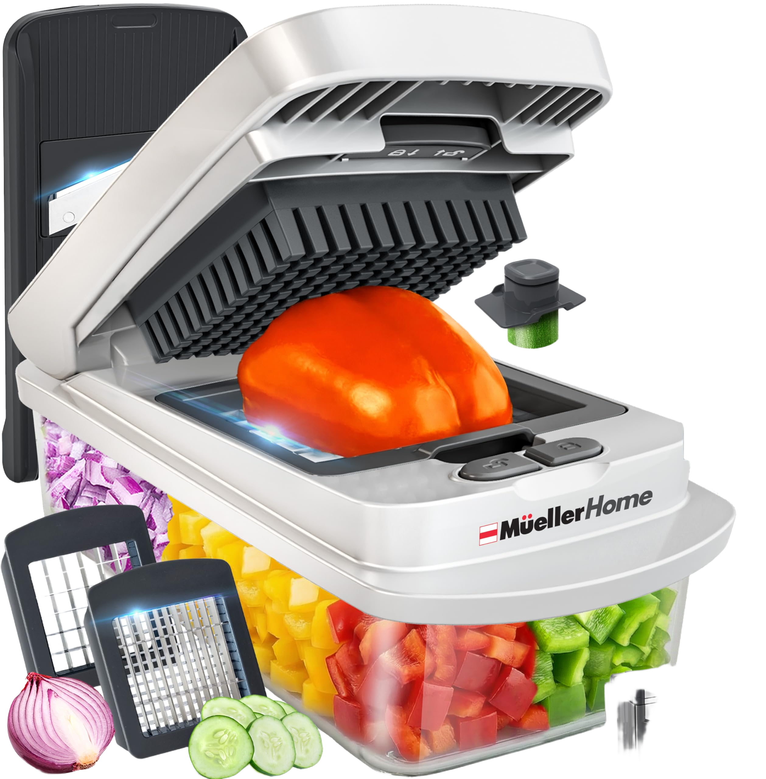MUELLER HOME Mueller The Real Original Pro Chopper since 2013 Vegetable Chopper Mandoline Slicer